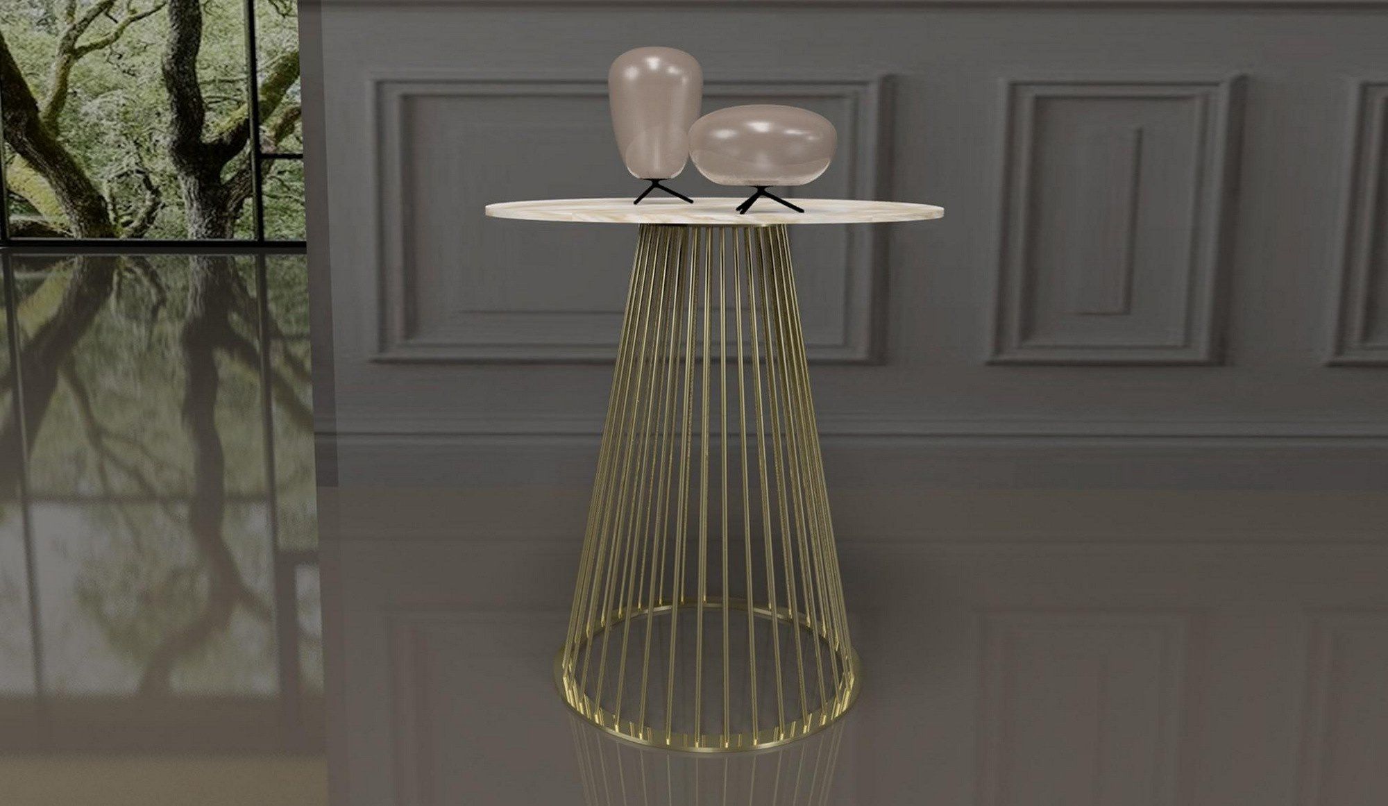 Журнальный столик с металлическим основанием F.lli Orsenigo интрига ARCH-00084844 - Вид №1