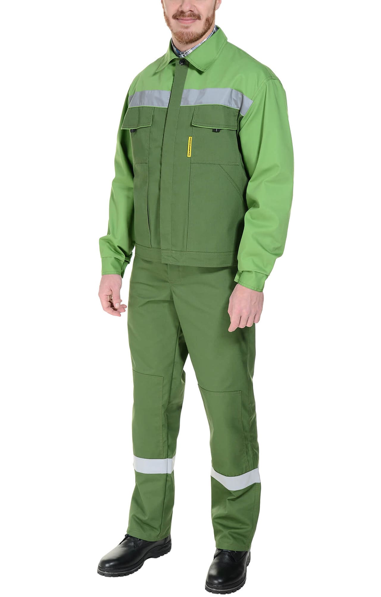 65155 Костюм "Мастер-Люкс" гринери с СВП  Летняя спецодежда  размер 64-66/170-176  - Вид №13
