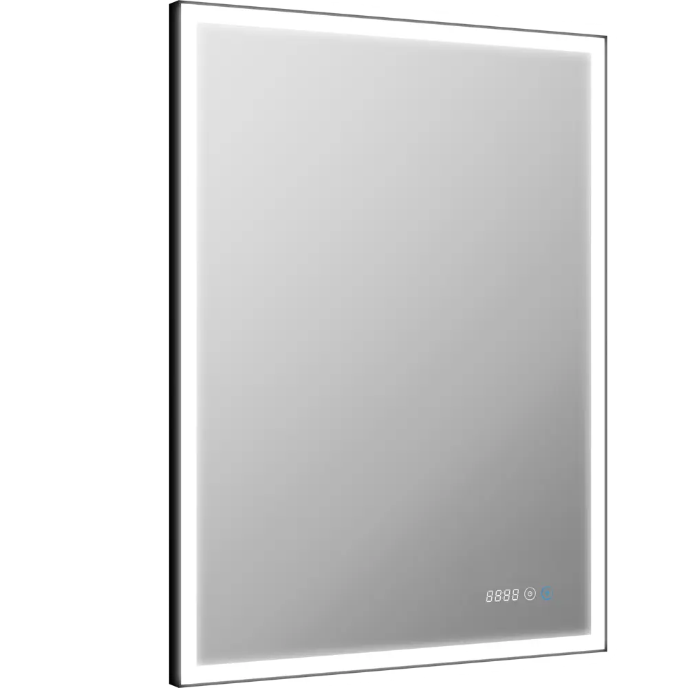 Зеркало Santreyd Stretto Black с LED-подсветкой и часами 60×80 см 82504945 Belt STLM-0028839 - Вид №4