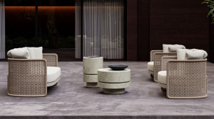 Круглый садовый столик