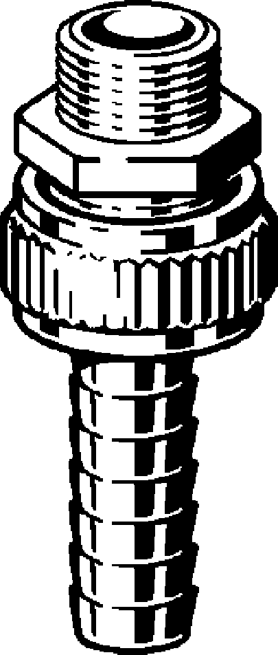 Viega Фитинг "елочка" для присоединения шланга 1832 (125 219 1))  - Вид №1