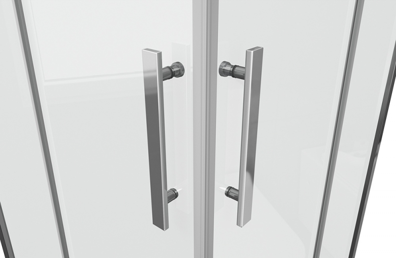 Душевое ограждение (без поддона) с двумя раздвижными дверьми STREAM BS090.2204S bravat - Вид №5