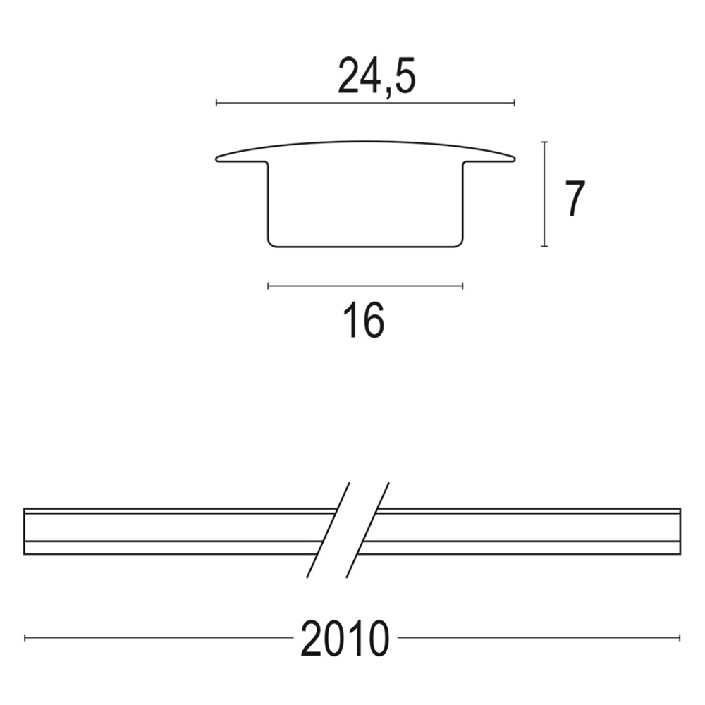 Linear 0R Flat Ghidini Утопленный с рамкой .01 Белый (Матовый)  - Вид №1