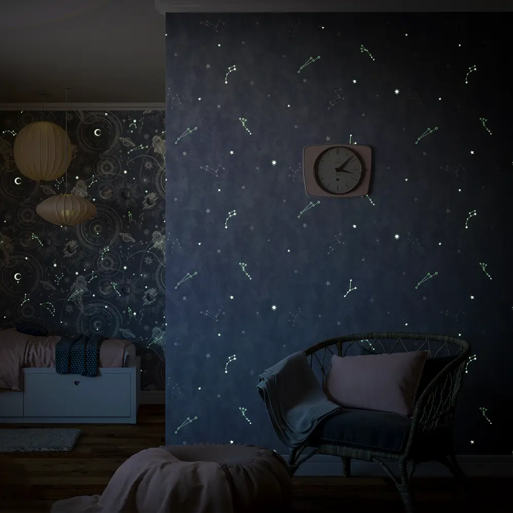 Обои флизелиновые Palitra Home Cosmo синие 1.06 м HC72577-66 STLM-2103929 - Вид №5