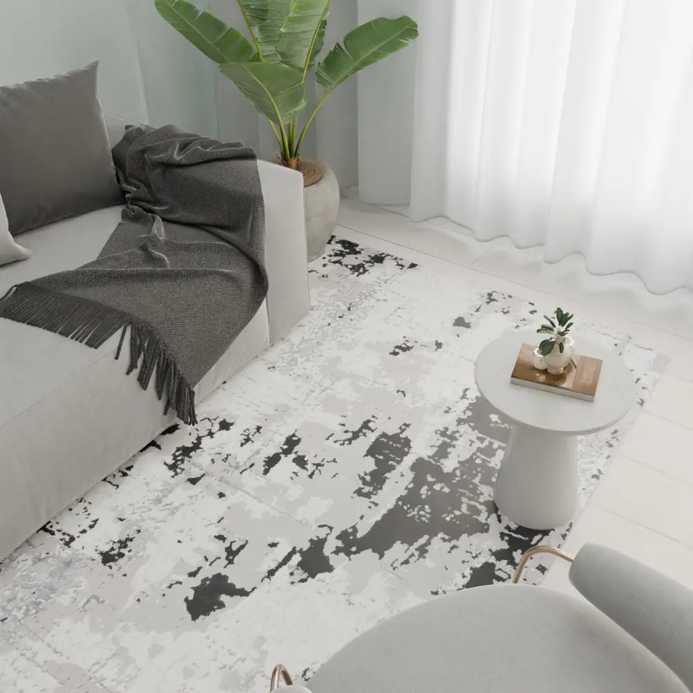 Ковер PALERMO F285 с рельефным абстрактным узором 150x230 см 89378824 STLM-1522371