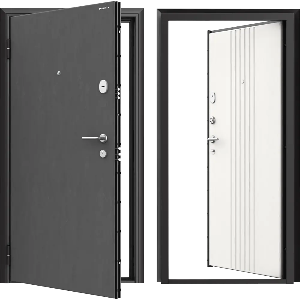 Дверь входная металлическая Премиум New 88x205 см левая белый DOORHAN STLM-2083224 - Вид №1