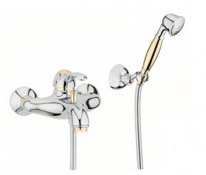 AU850101017(153) Смеситель для ванны и душа ,хром-золото Webert Aurora