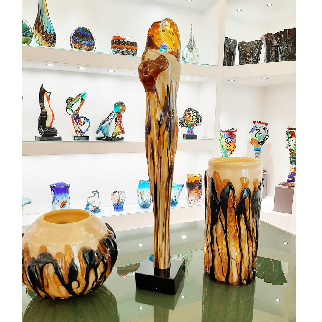 4536 ORIGINALMURANOGLASS Скульптура Объятие влюблённых - муранское стекло OMG  см  - Вид №1