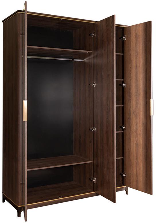 2494 Шкаф трехстворчатый с зеркалами Модерн Дуб Гладстоун R-HOME 4009276H_Гладстоун - Вид №1