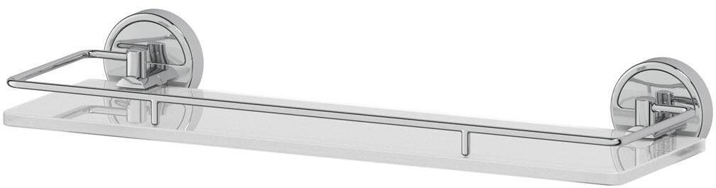 90300042 Полка для ванной комнаты прямоугольная LUX 014 цвет хром Luxia STLM-0174549 FBS