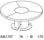 ARTOM by Ultom Круглый лакированный стол для совещаний Tau sun-id-1416314 - Вид №2