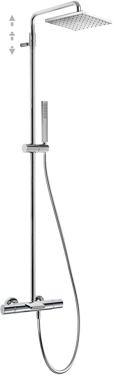 Трехходовой настенный термостатический смеситель TRESMOSTATIC для ванны и душа-20531201 TRES