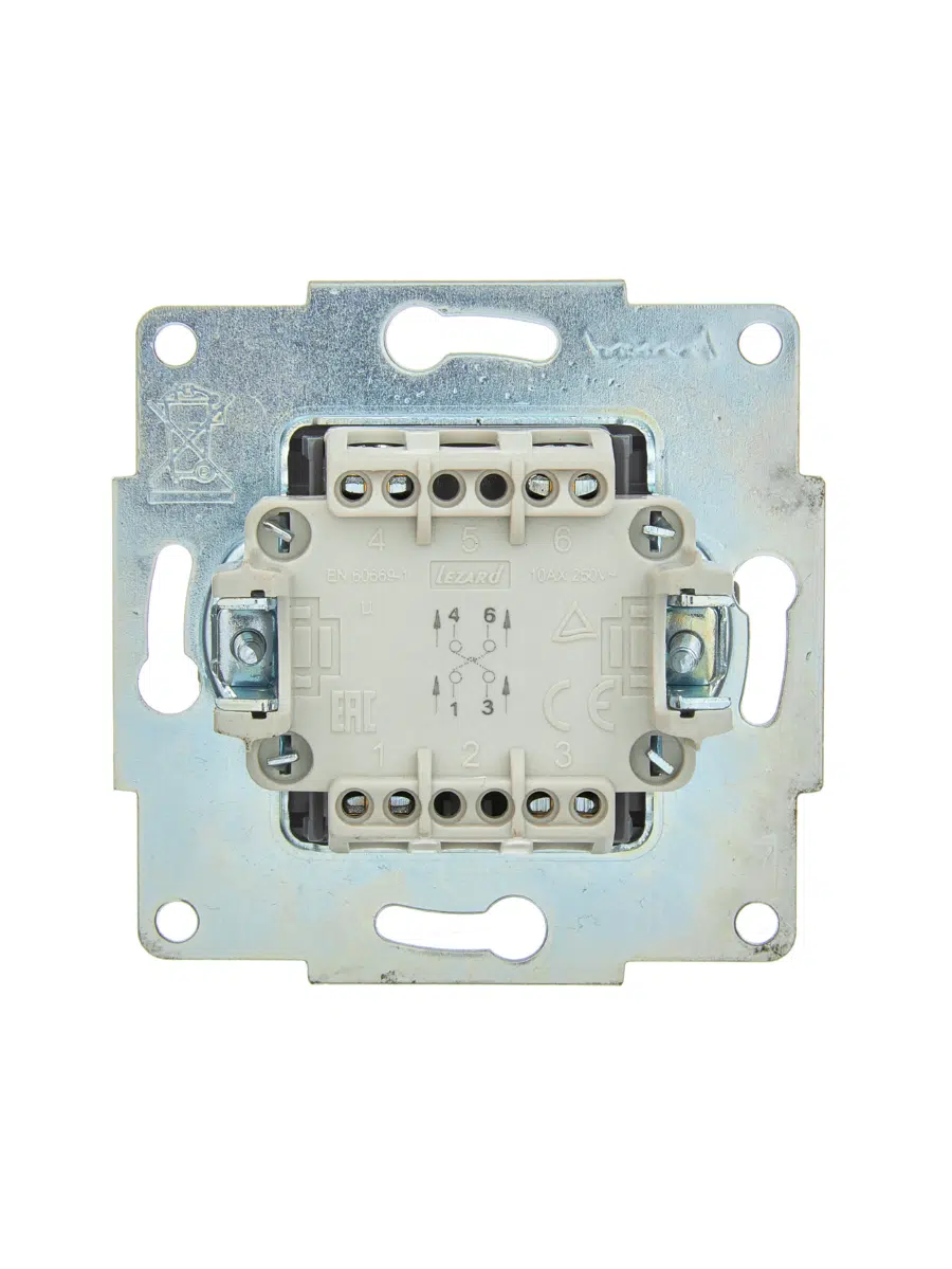 ASTI Выключатель промежуточный белый механизм LEZARD 7081-0288-107 - Вид №2