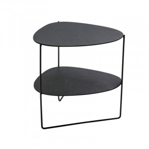 983646 Hippo black-anthracite журнальный столик двухъярусный 45х37х44см;LIND DNA