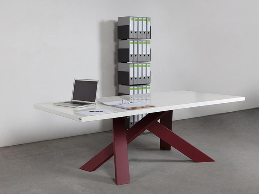 Wissmann raumobjekte Прямоугольный стол из стали и дерева  611  - Вид №3