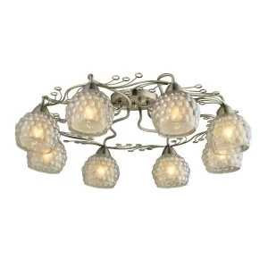 Потолочная люстра IDLamp Verity 286/8PF-Oldbronze IDLAMP VERITY 183465 Белый