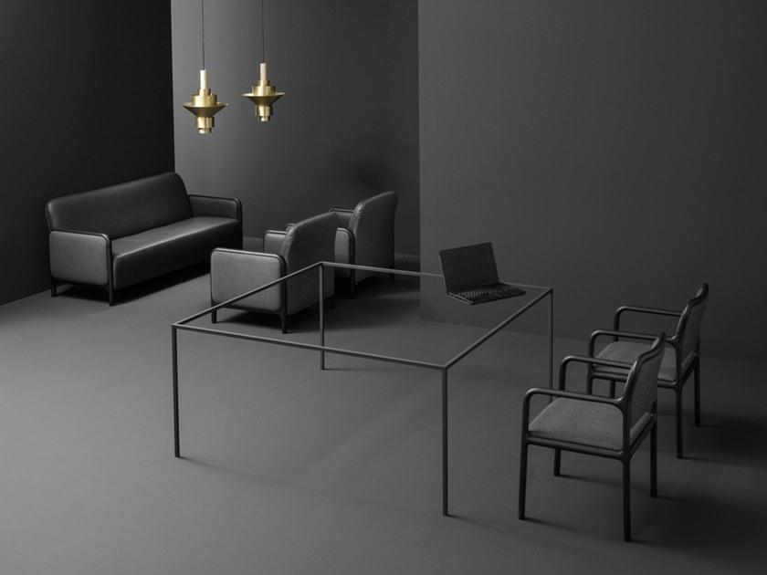 PIAVAL Кожаное кресло с подлокотниками Cameo | contract 89-62/1f - Вид №4