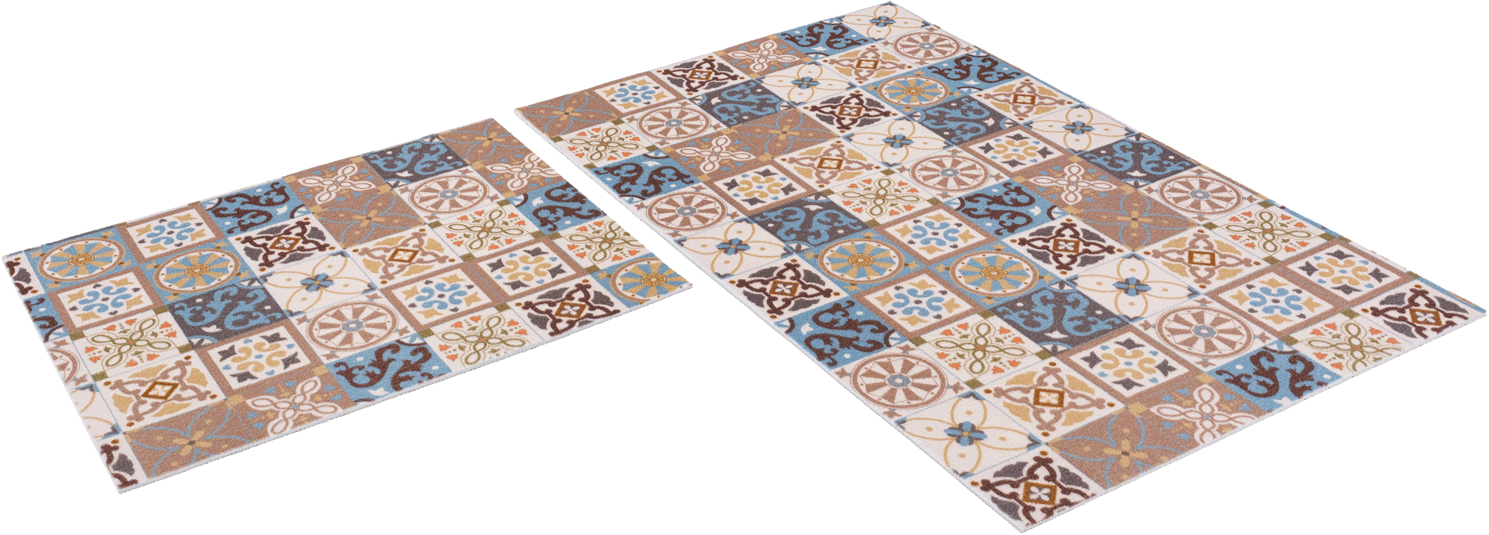 90972060 Коврик для ванной комнаты 823338 100х60см цвет разноцветный PRINT STLM-0429699 ICARPET
