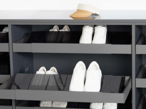 Съемная рама с лотками для обуви