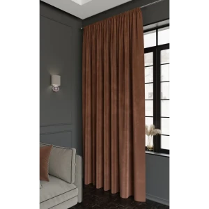 Штора MIAMOZA Silky терракотовая 200x280 см с бархатной текстурой 89427096