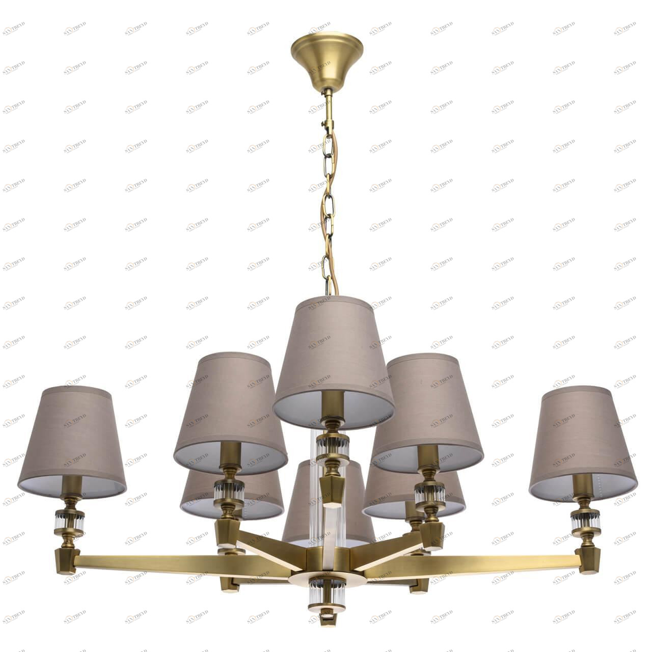 Подвесная люстра MW-Light Дэль Рей 7 700012208 MW-LIGHT ДИЗАЙНЕРСКИЕ, ДЭЛЬ РЕЙ 187730 Серый 