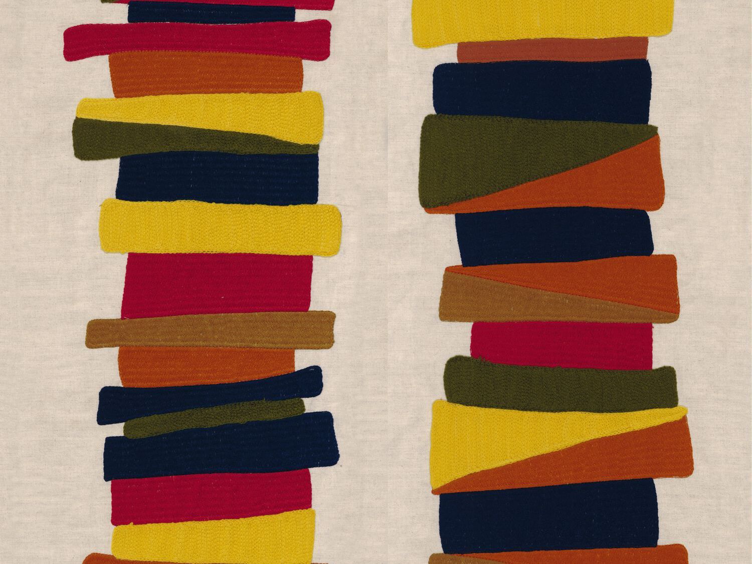 Многоцветная вышитая ткань Casamance Valvidia ARCH-00095962