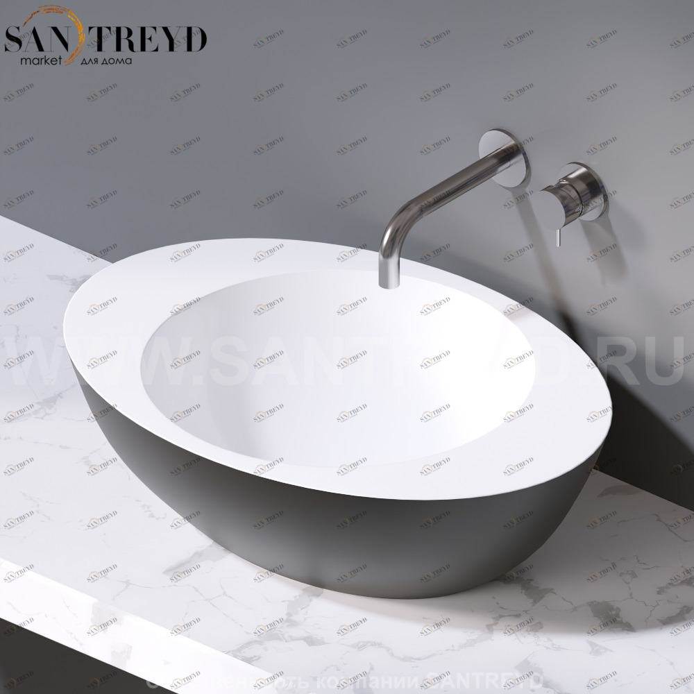 L269.205 Накладная раковина на столешницу  овальная A. e T. Italia ACCENT AeT ITALIA