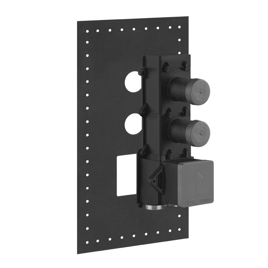 Смеситель для душа с 3 отверстиями из металла с пластиной Gessi TONDO WELLNESS ARCH-00022045 - Вид №1