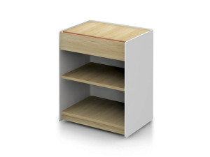 Твердый деревянный низкий офисный шкаф