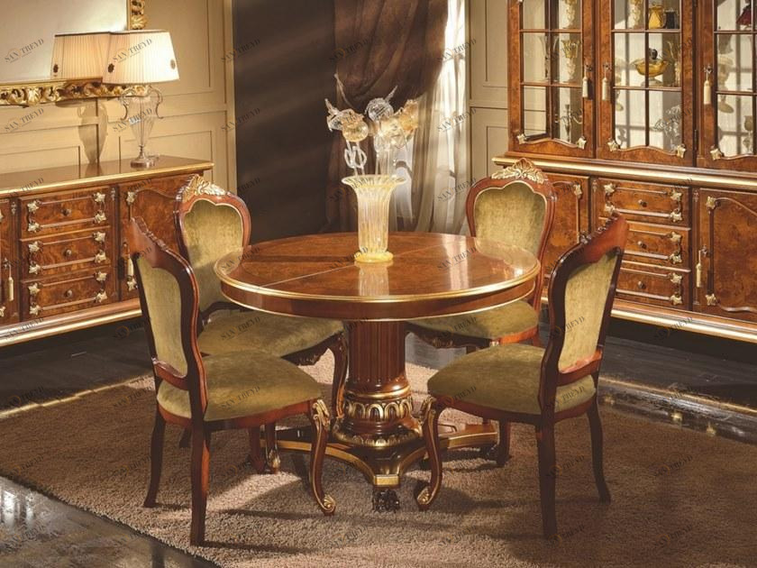 SCAPPINI & C Раздвижной круглый обеденный стол из шиповника 35th anniversary 889/re