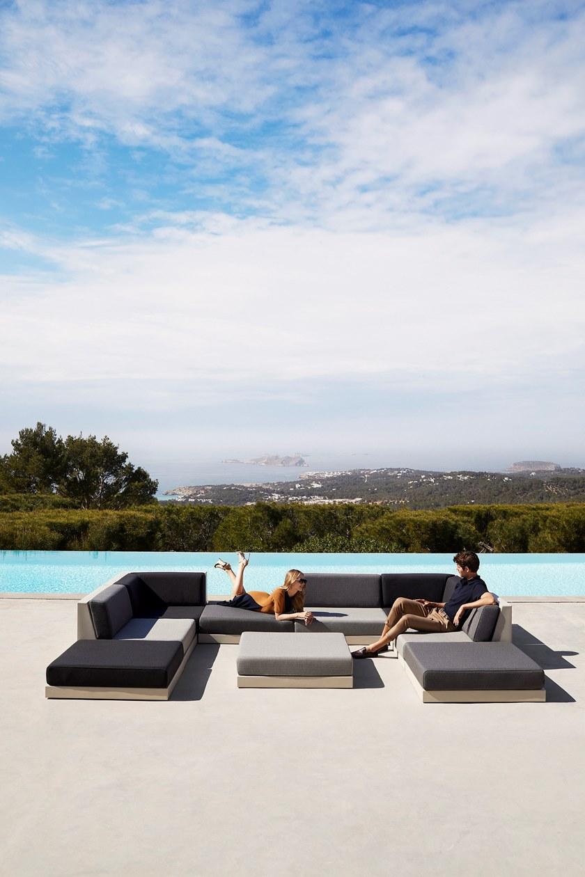 VONDOM Садовый диван из модульной ткани Pixel sun-id-1490435 - Вид №3