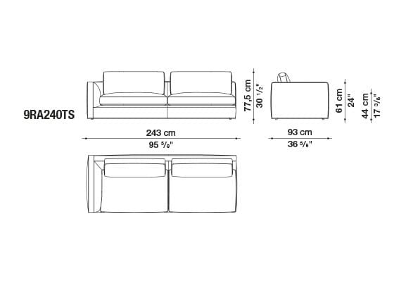 Угловой диван из ткани B&B Italia Ричард ARCH-00040927 - Вид №34