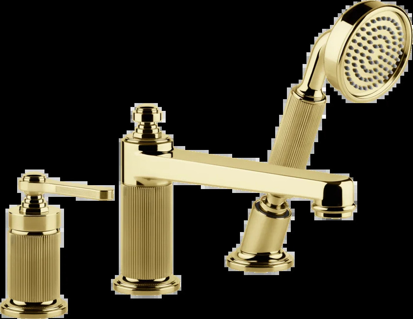Смеситель для ванны 65037 246 Gessi Venti20 ЗОЛОТОЙ PVD