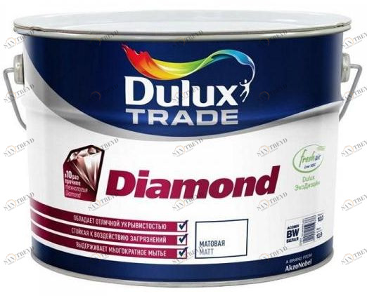 Краска Dulux Diamond Matt / Дулюкс Даймонд Мат износостойкая матовая 10л Santreyd 5620