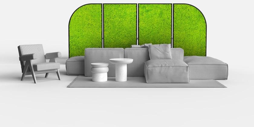 GREEN MOOD Звукопоглощающая офисная перегородка на колесах Design sun-id-1433653 - Вид №25