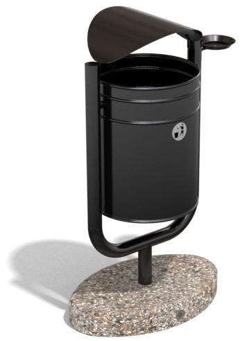 ENCHO ENCHEV - ETE Урна для мусора с пепельницей для улицы  90  - Вид №3