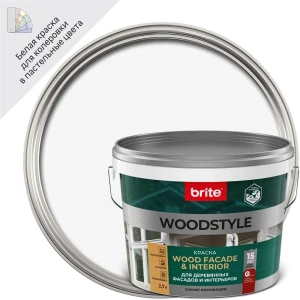 Фасадная краска BRITE Woodstyle Prof для дерева - защита и эстетика на 15 лет 86778270