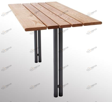 Nola Industrier Стол для общественных мест из стали и дерева Budget sun-id-1478592