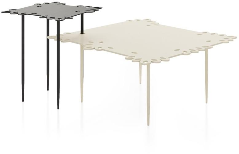 Liu Jo Living Collection Квадратный журнальный столик из крашеного металла Urban fan Flt - Вид №4