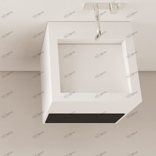 Moma Design Раковина с тумбой CUBIC TECHNO BATHROOM белая LCBTD030150