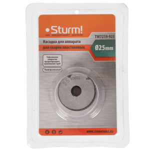 Насадка для аппарата сварки пластиковых труб Sturm! TW7219-925 [, насадки - 25 мм] 5309883