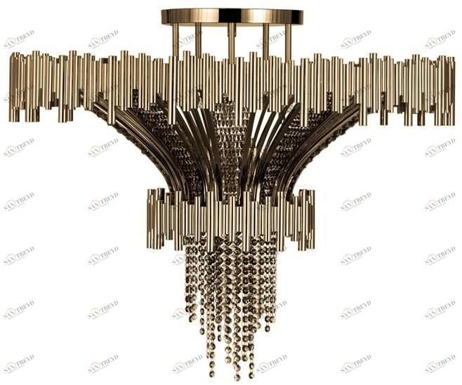 LUXXU Потолочный светильник из латуни с кристаллами swarovski® Scala sun-id-1462942