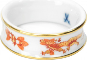 93422 Meissen Кольцо для салфетки 4,5см "Красный Дракон" (золотой кант) Фарфор