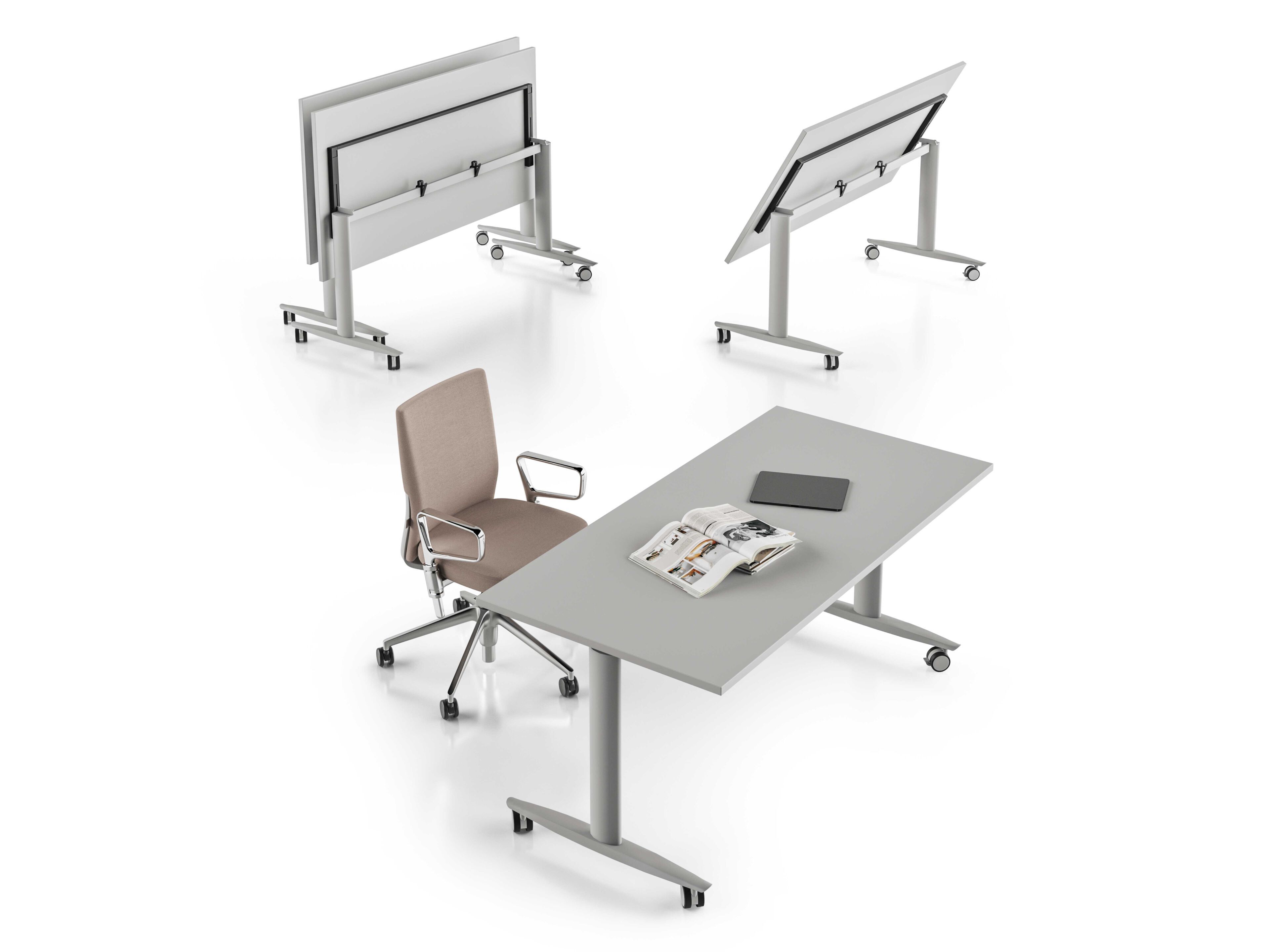 Прямоугольный стол из меламина с откидным верхом About Office Funny ARCH-00108148