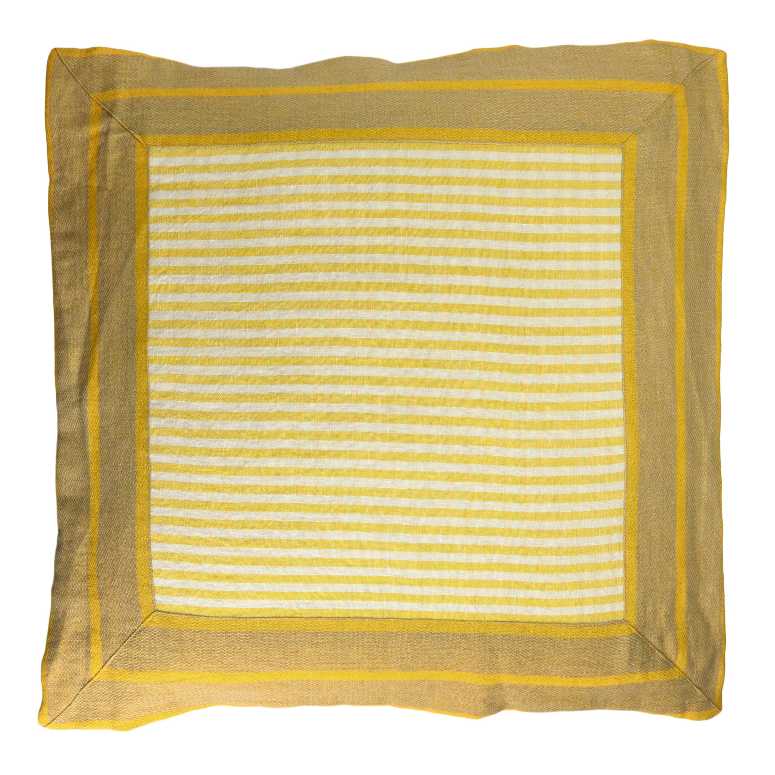 Квадратная льняная подушка POMAX Сен-Тропе ARCH-00102402 - Вид №12