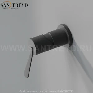 Однорычажный встроенный смеситель AFEZ007E FEZ 2 черный матовый