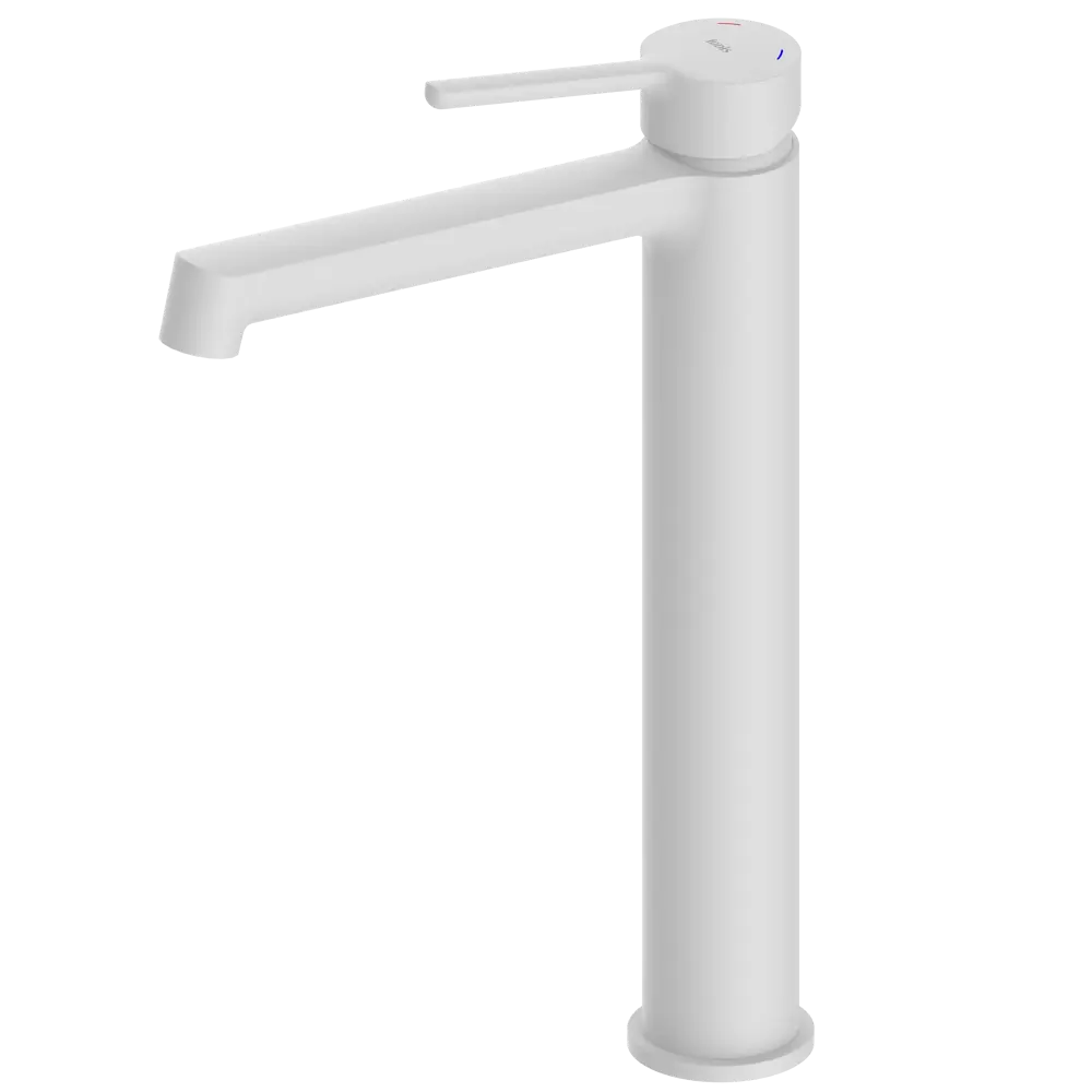 IDDIS Odda — высокий смеситель для раковины в белом матовом исполнении 89348638 STLM-1581375