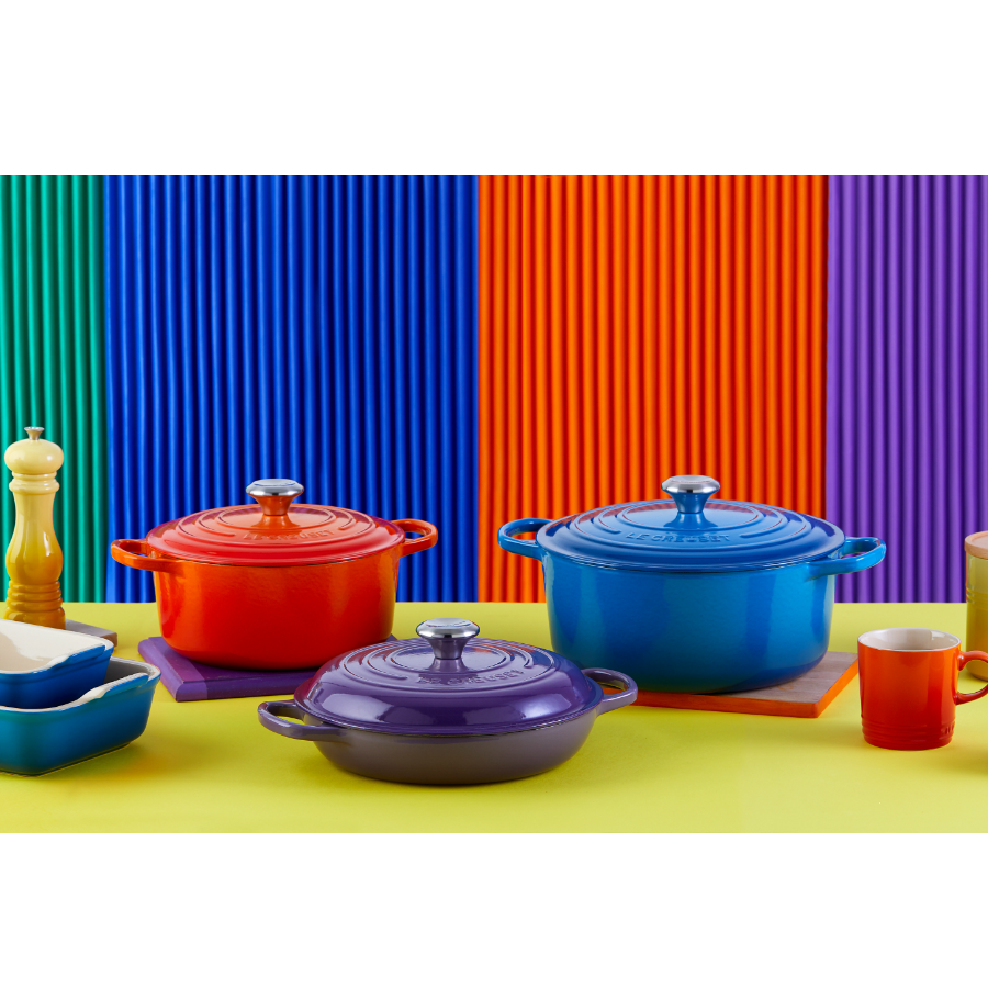Кастрюля чугунная Le Creuset, Ø22 см, голубая 21177222002430 - Вид №3