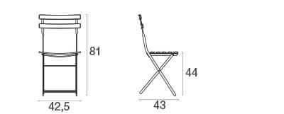Стальной складной садовый стул emu Arc en Ciel ARCH-00146075 - Вид №19