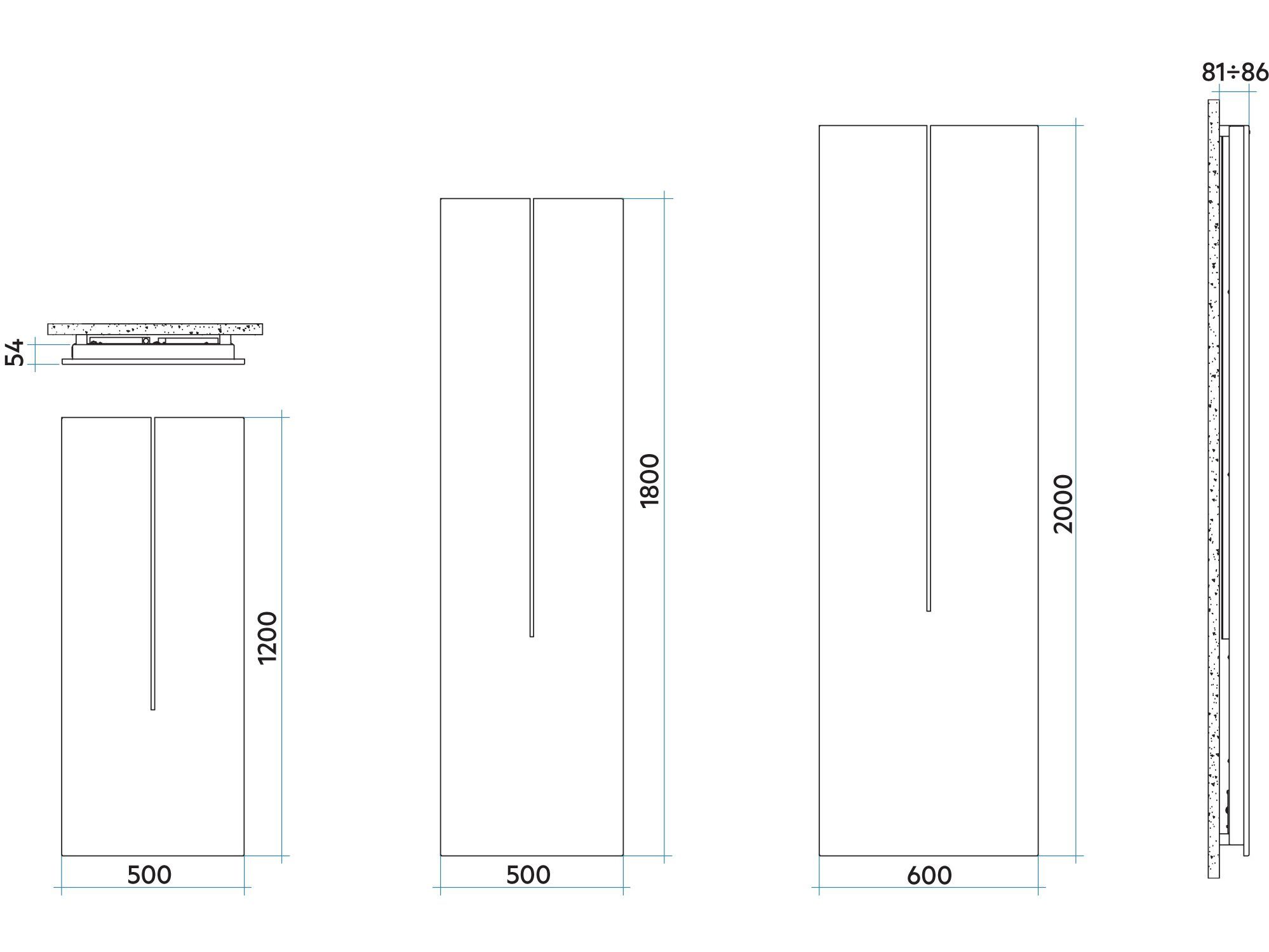 Настенный электрический мебельный радиатор Irsap ORIGIN ELETTRICO ARCH-00064406 - Вид №4
